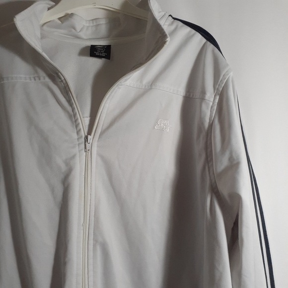 Starter Zip Up Jacket White 2XL {50-52} - Picture 4 of 11